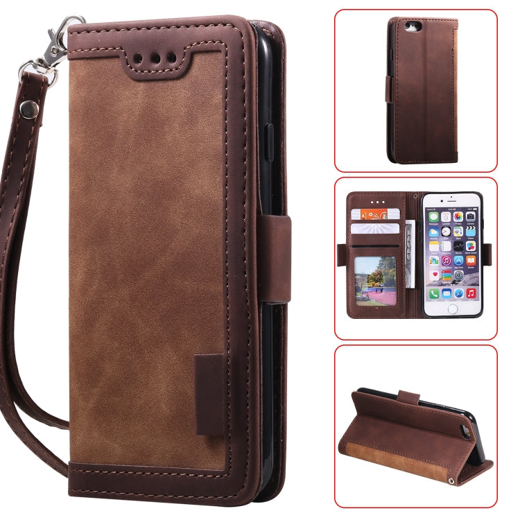 Retro Splicing Horizontal Flip Leather Case with Card Slots & Holder & Wallet My Store