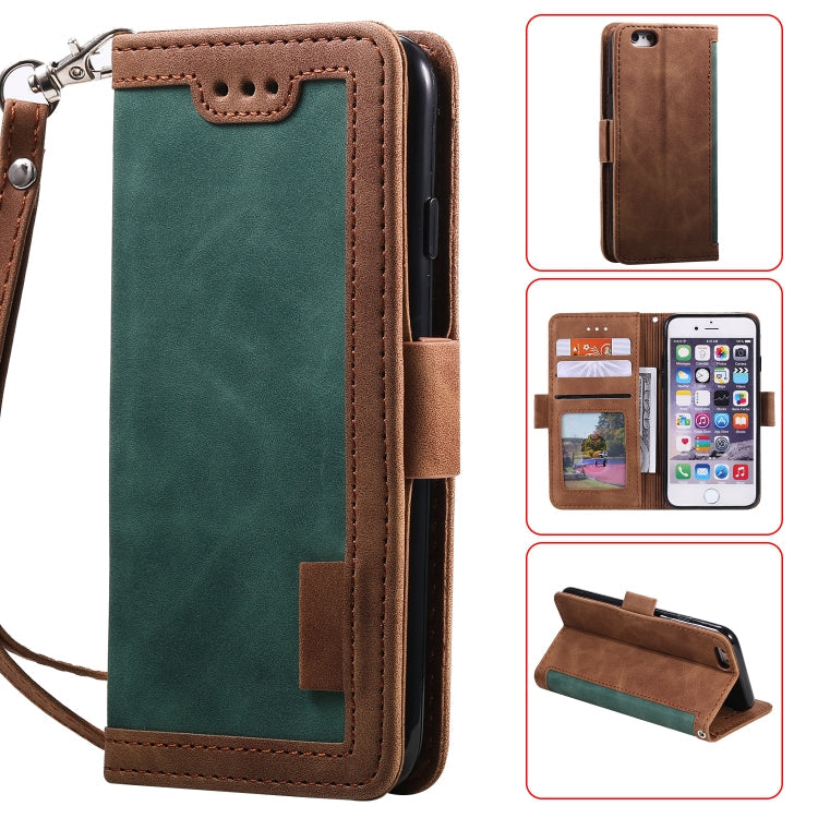 Retro Splicing Horizontal Flip Leather Case with Card Slots & Holder & Wallet My Store