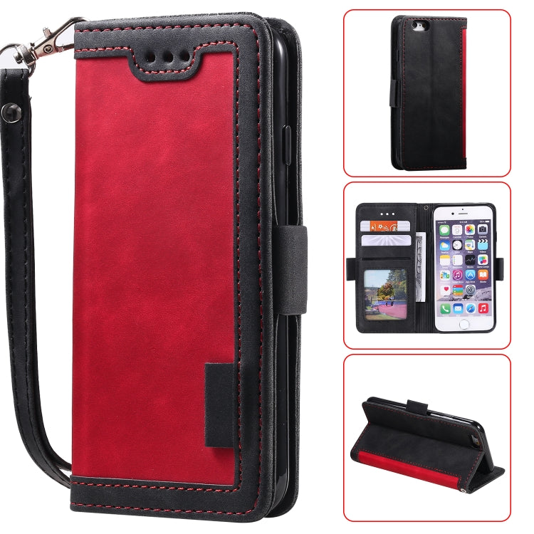 Retro Splicing Horizontal Flip Leather Case with Card Slots & Holder & Wallet My Store