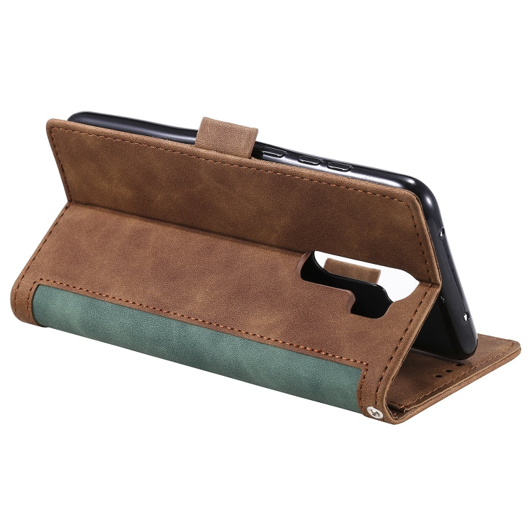 Retro Splicing Horizontal Flip Leather Case with Card Slots & Holder & Wallet My Store