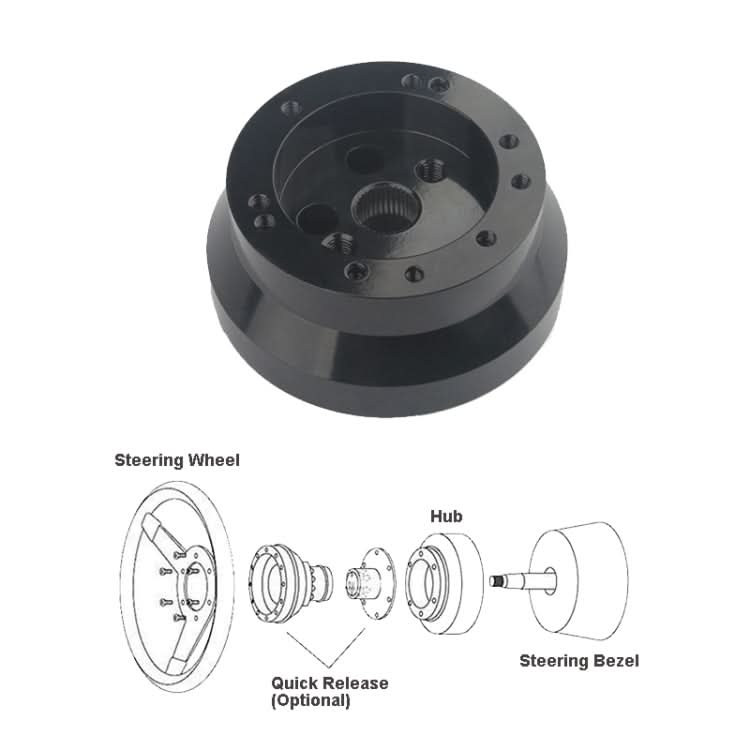 5 & 6 Hole Steering Wheel Polished Hub Adapter ÎҵÄÉ̵ê