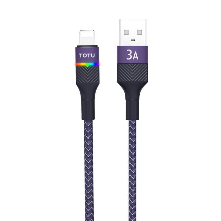 TOTU BL-016 Journey Series USB to 8 Pin Colorful Breathing Light Data Cable