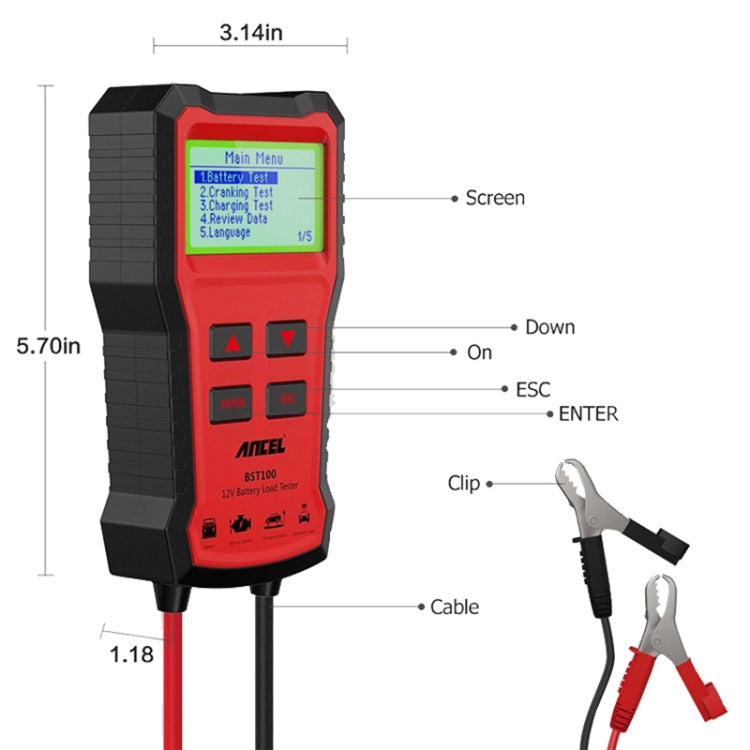 Ancel BST100 12V Car Battery Tester ÎҵÄÉ̵ê