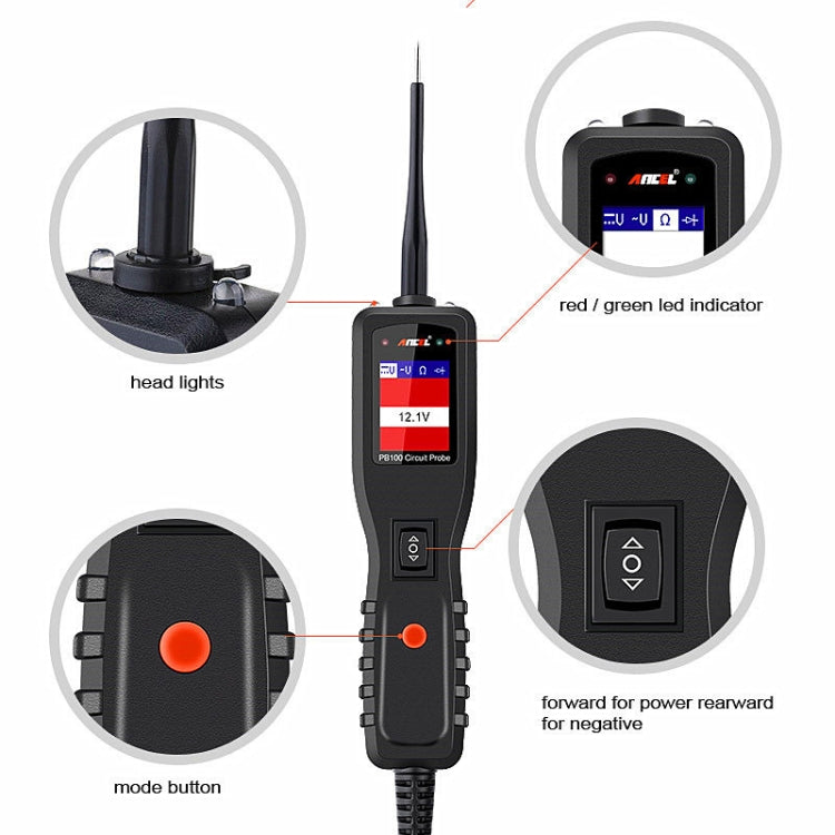 Ancel PB100 12V / 24V Car Electrical Circuit Tester Probe Diagnostic Tool