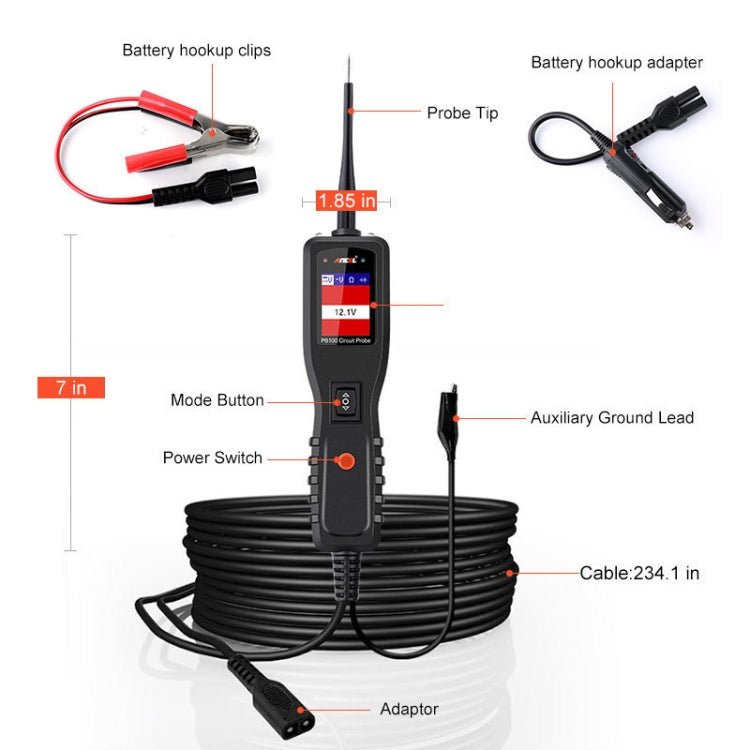 Ancel PB100 12V / 24V Car Electrical Circuit Tester Probe Diagnostic Tool