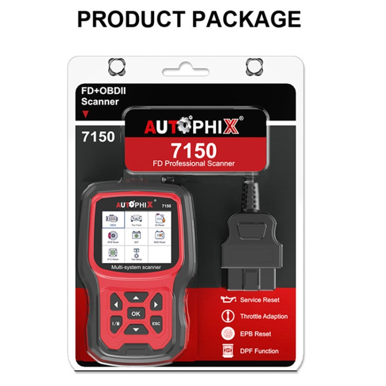 Autophix 7150 OBDII Scanner Automotive Diagnostic Tool