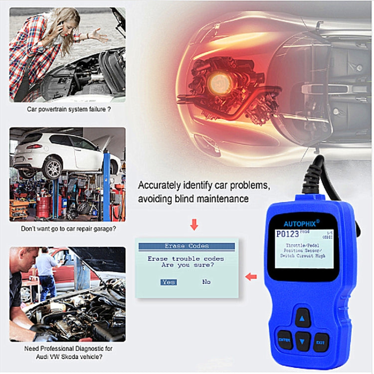 Autophix V007 Car OBD II Scanner Fault Analyzer