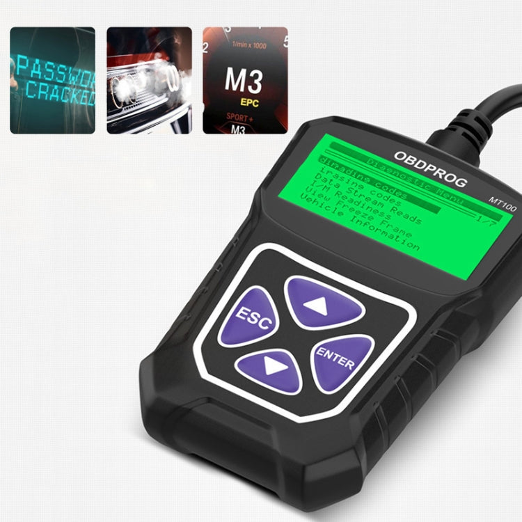 Obdprog MT100 OBD2 Scanner Car Engine Tester Car Diagnostic Tool ÎҵÄÉ̵ê