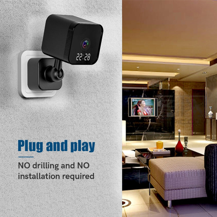 DP27 1080P Clock Plug Card WiFi Camera, Support Two-way Voice Intercom & Mobile Monitoring Reluova