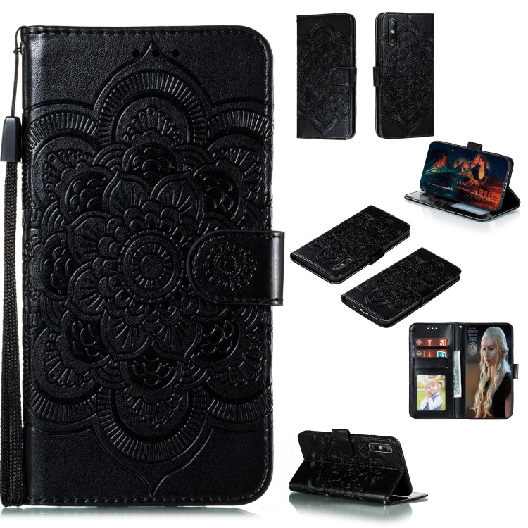 Mandala Embossing Pattern Horizontal Flip PU Leather Case with Holder & Card Slots & Walle & Lanyard, Series 3