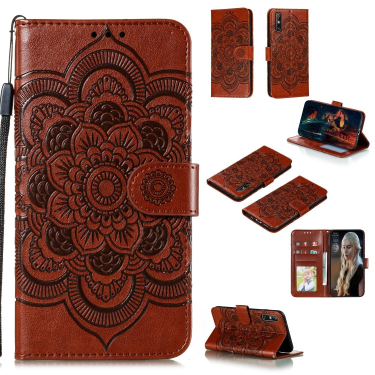 Mandala Embossing Pattern Horizontal Flip PU Leather Case with Holder & Card Slots & Walle & Lanyard, Series 3