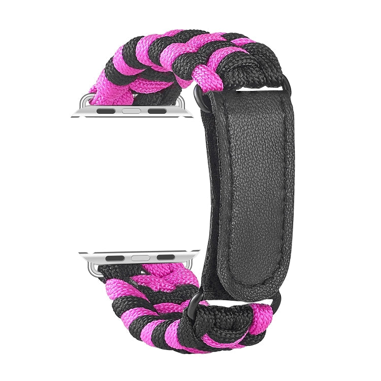 Paracord Plain Weave Hook And Loop Fastener Nylon Watch Band