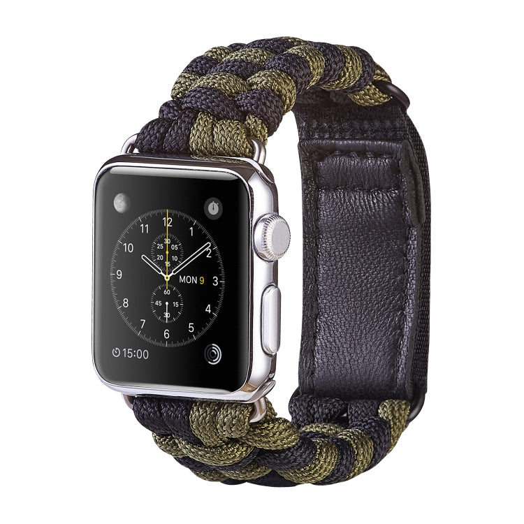 Paracord Plain Weave Hook And Loop Fastener Nylon Watch Band