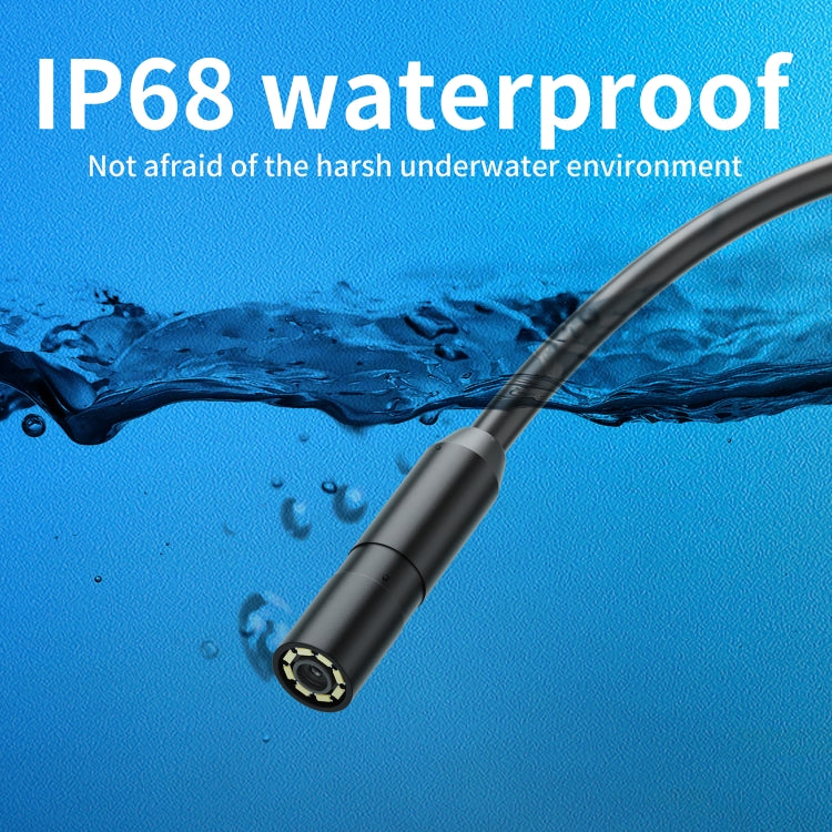 AN112 IP68 8LEDS 8mm Industrial Videoscope for iPhone 8 Pin, Length:2m Flexible Line Reluova