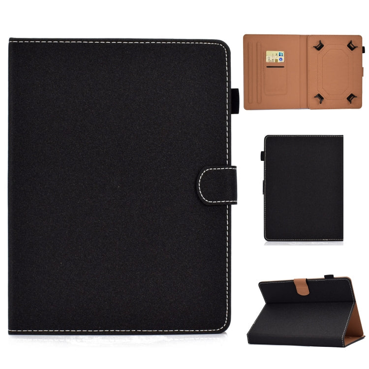 Solid Color Tablet PC Universal Magnetic Horizontal Flip Leather Case with Card Slots & Holder My Store