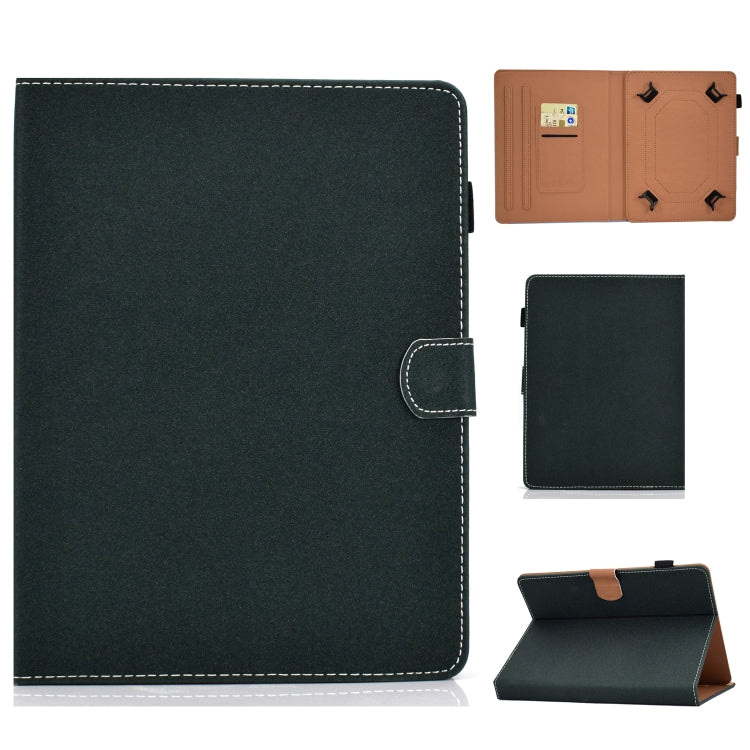 Solid Color Tablet PC Universal Magnetic Horizontal Flip Leather Case with Card Slots & Holder My Store