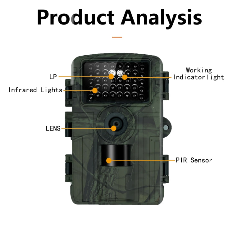 PR5000 2 Inch LCD Screen 1080P WiFi Infrared Night Vision Wildlife Hunting Tracking Camera Reluova