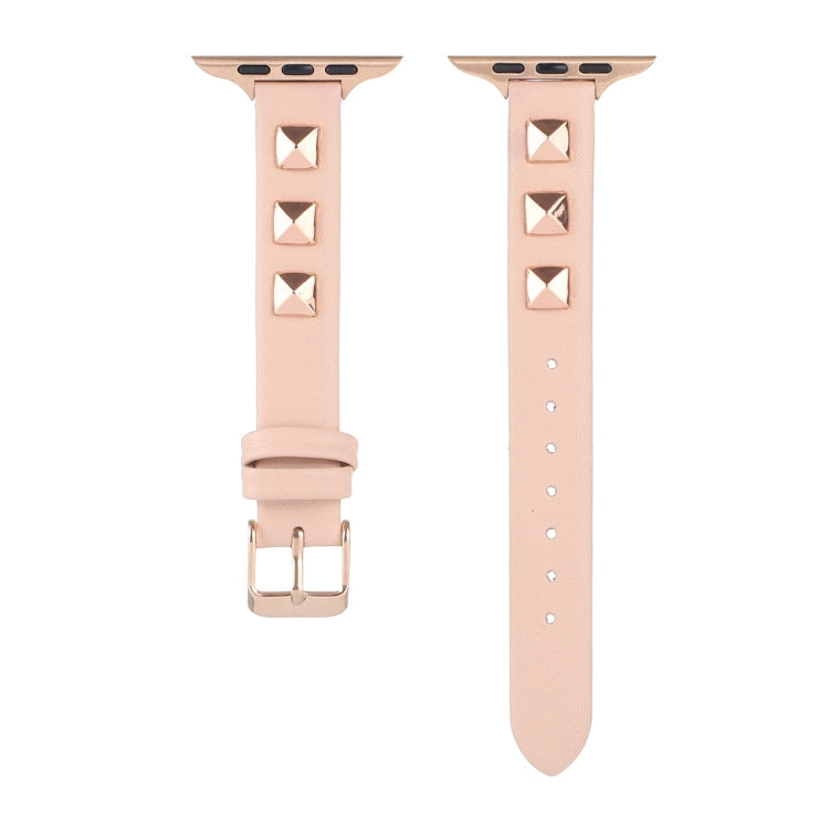 Rivet Genuine Leather Watch Band