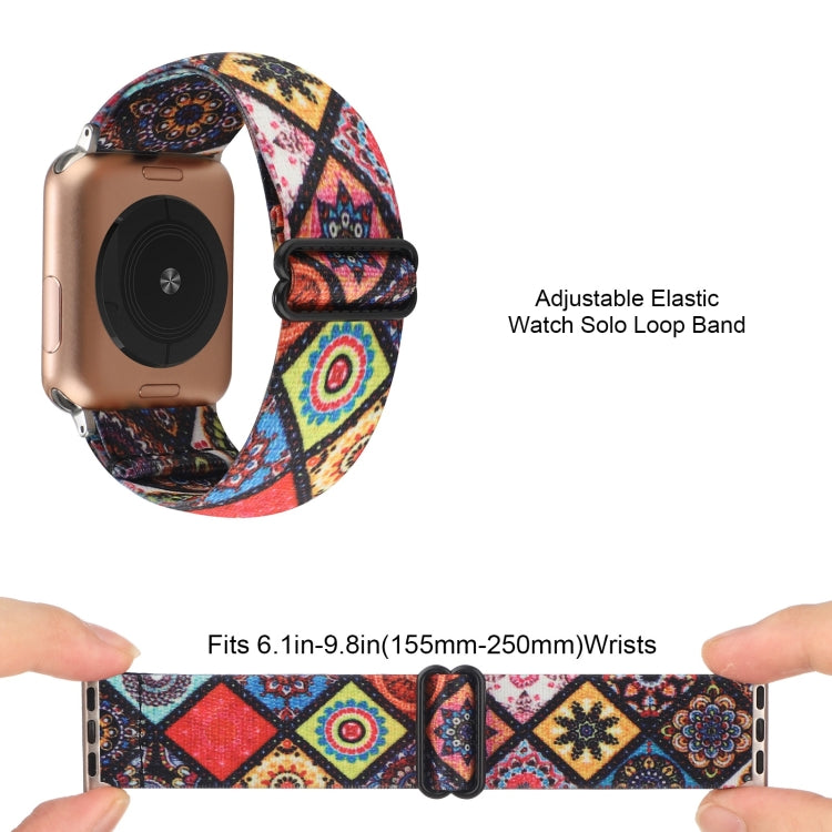 Ethnic Style Buckle Elastic Watch Band