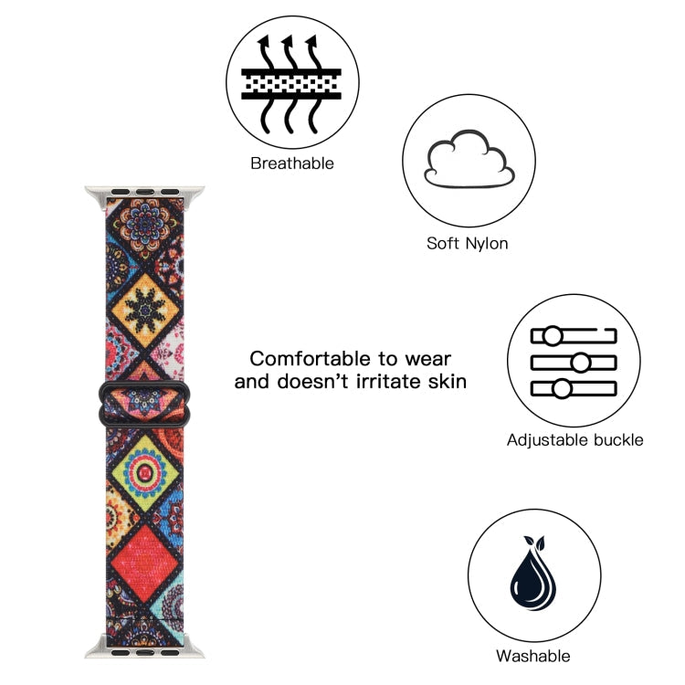 Ethnic Style Buckle Elastic Watch Band