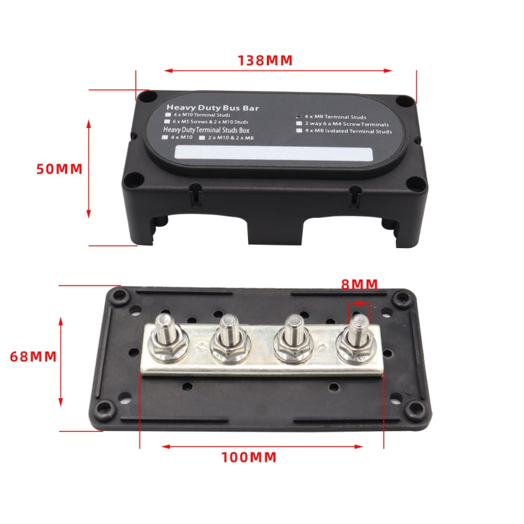 CP-3089-01 300A 48V 4-way M8 Terminal Busbar ÎҵÄÉ̵ê