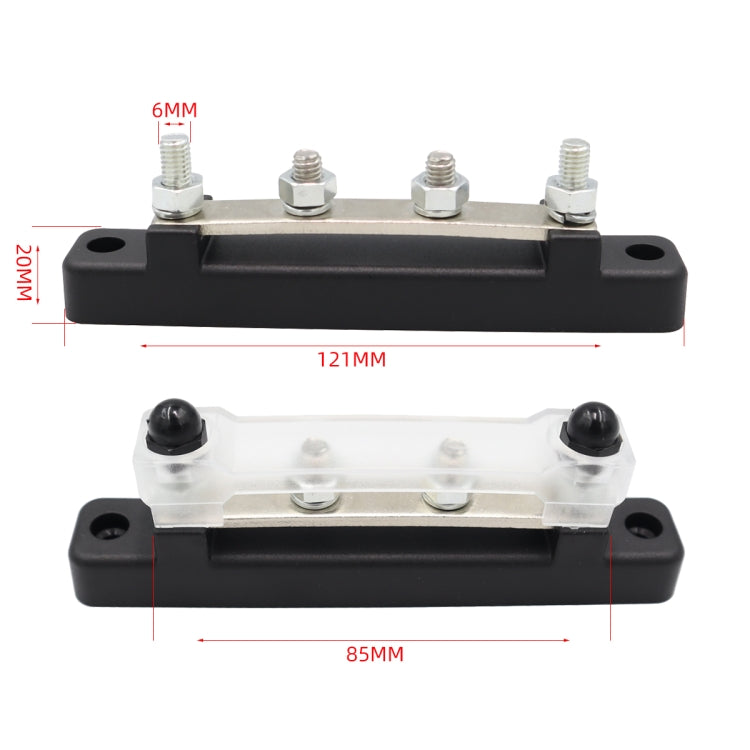 CP-3116-01 150A 12-48V RV Yacht Single-row 2-way Busbar