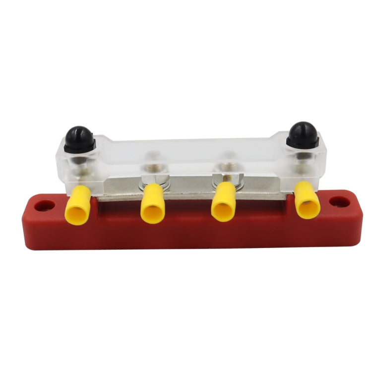 CP-3118 150A 12-48V RV Yacht Single-row 2-way Busbar with 4pcs Terminals