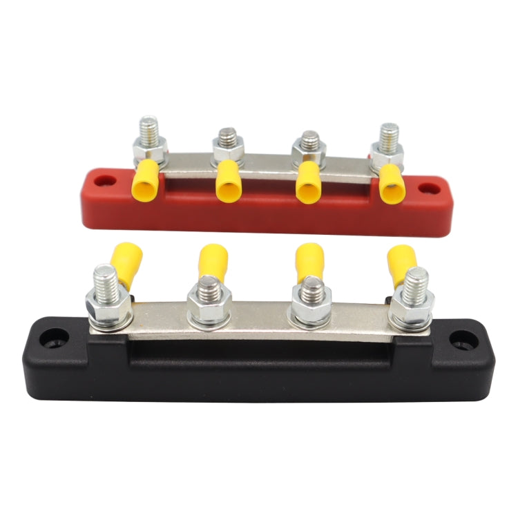 CP-3120 1 Pair 150A 12-48V RV Yacht Single-row 2-way Busbar with 8pcs Terminals