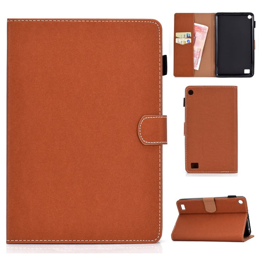 Solid Color Tablet PC Universal Magnetic Horizontal Flip Leather Case with Card Slots & Holder, Series 2