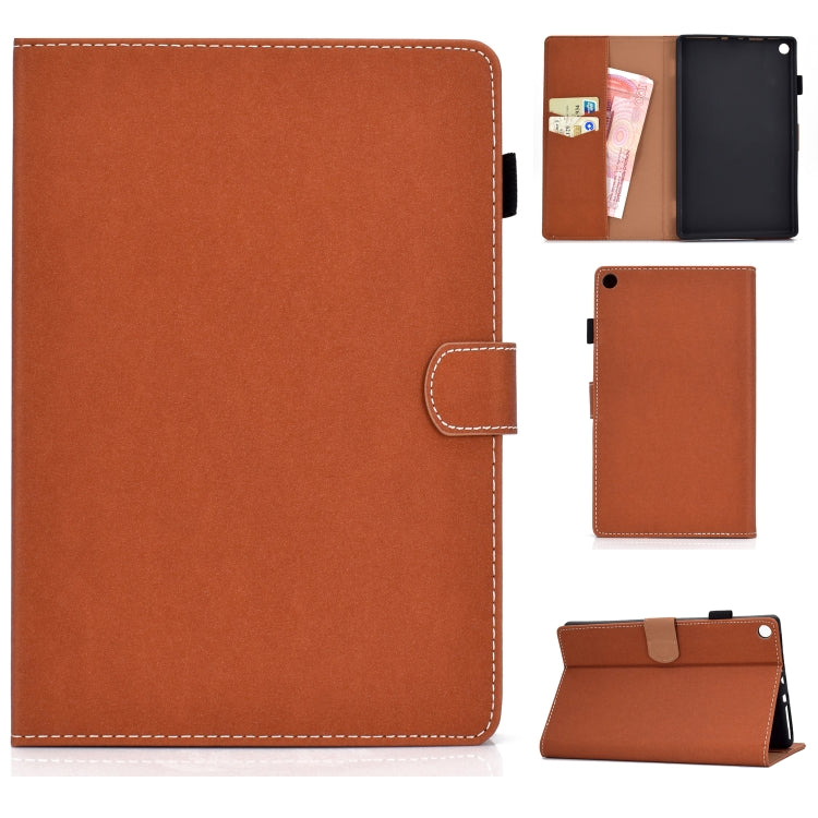 Solid Color Tablet PC Universal Magnetic Horizontal Flip Leather Case with Card Slots & Holder, Series 2