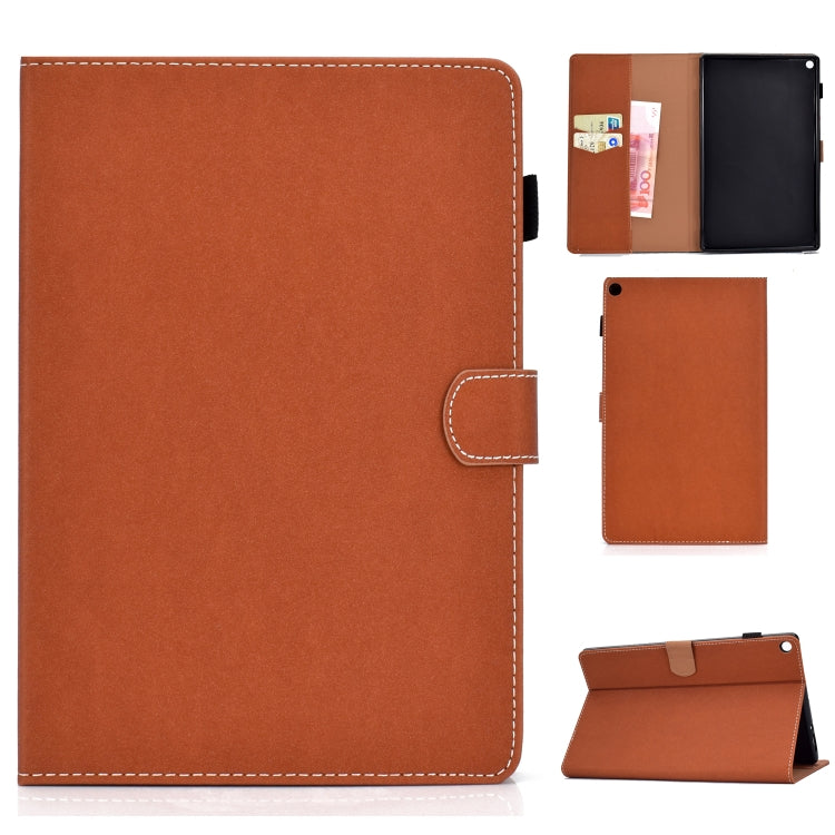 Solid Color Tablet PC Universal Magnetic Horizontal Flip Leather Case with Card Slots & Holder, Series 1 My Store