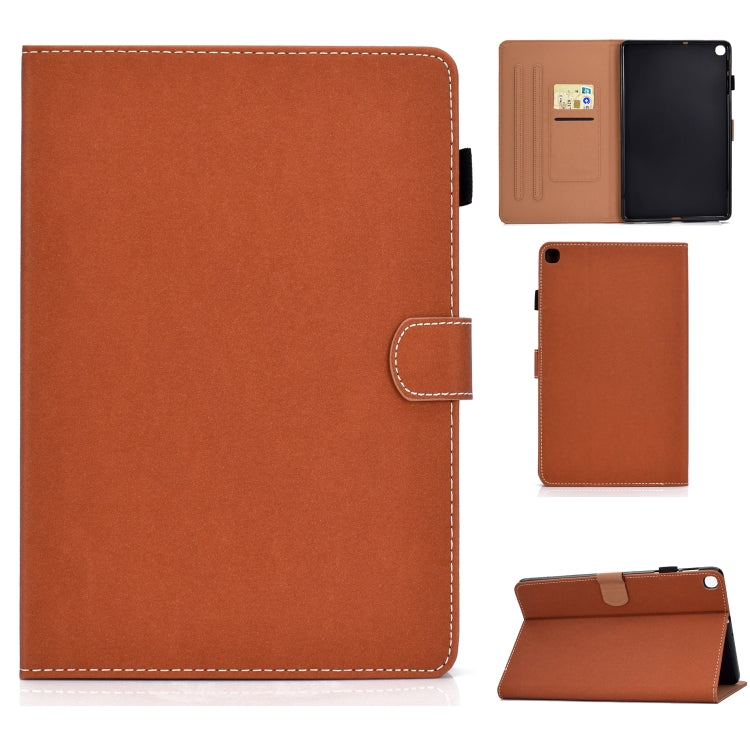 Solid Color Tablet PC Universal Magnetic Horizontal Flip Leather Case with Card Slots & Holder, Series 1