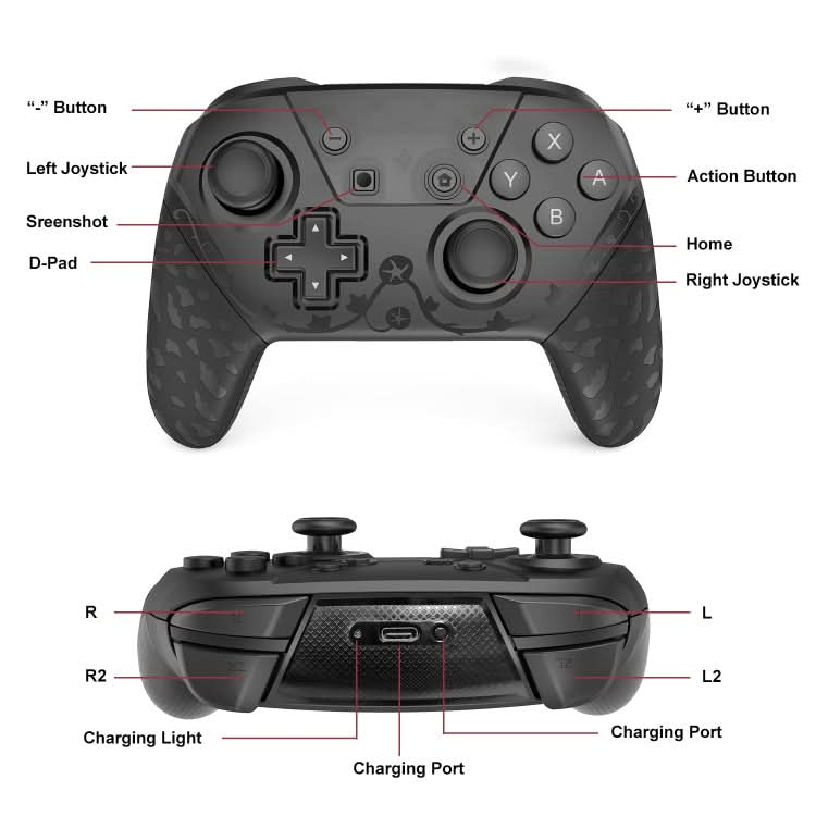 798B Bluetooth 5.0 Wireless Game Controller for Nintendo Switch Reluova