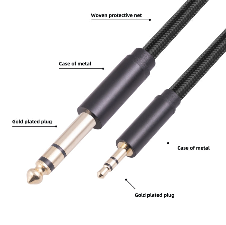 3662BK 3.5mm Male to 6.35mm Male Stereo Audio Cable