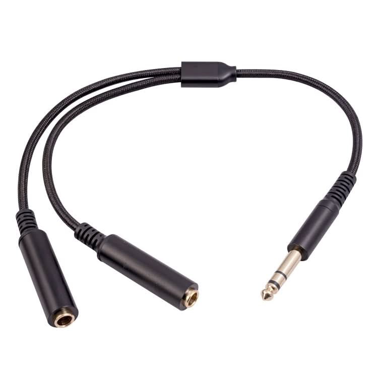 3718 6.35mm Male to Dual Female 1/4 TRS Stereo Audio Cable, Length: 30cm My Store