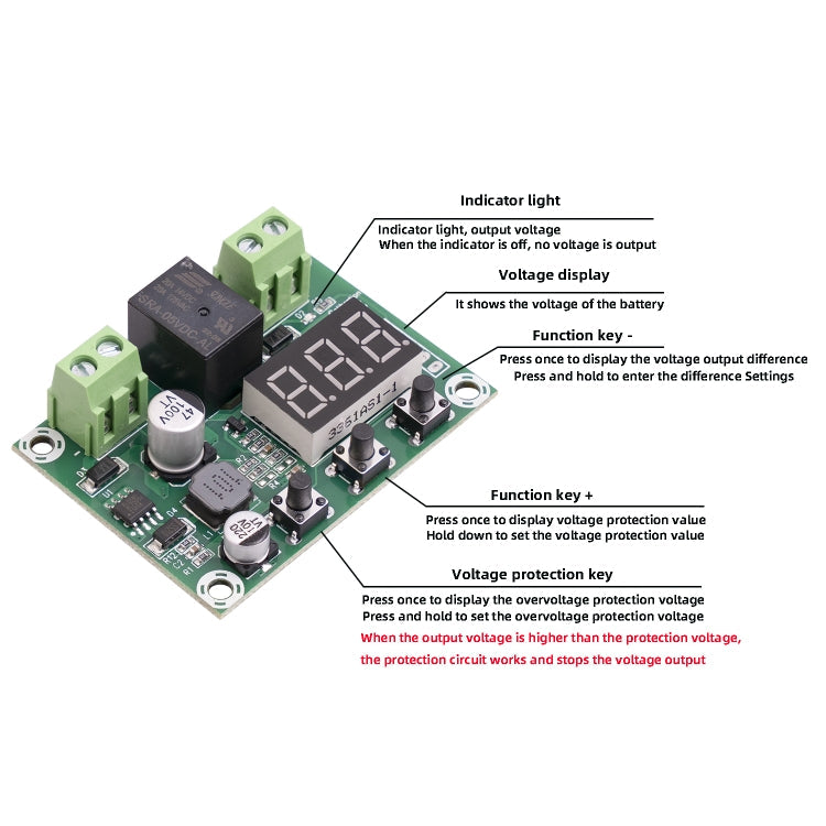 JH-M609 Battery DC Voltage Protection Module DC6-80V My Store