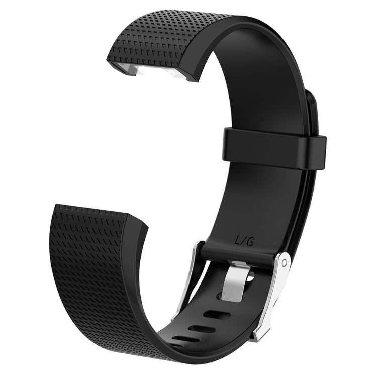 For Fitbit Charge 2 Common Texture Silicone Replacement Wrist Strap Watchband with Buckle, Series 1