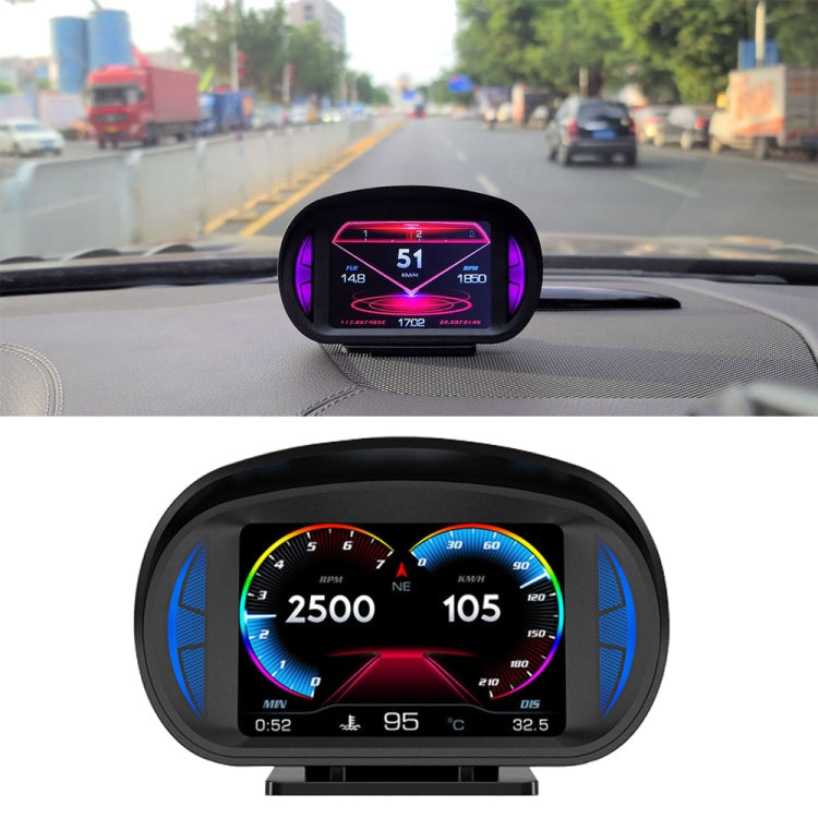 P2 3 inch Multi-function HD OBD LCD Instrument GPS Car Speed Slope Meter HUD Head-up Display ÎҵÄÉ̵ê