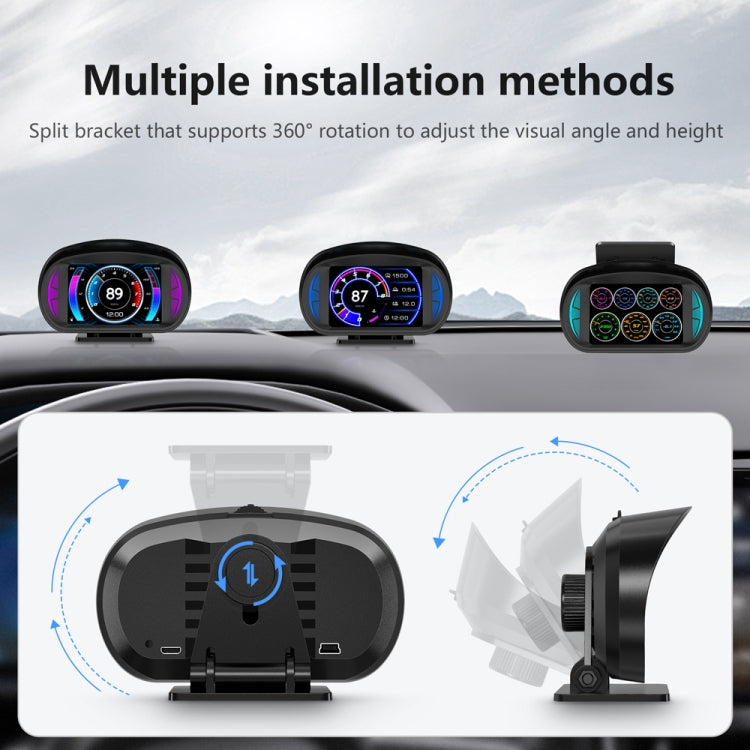 P2 3 inch Multi-function HD OBD LCD Instrument GPS Car Speed Slope Meter HUD Head-up Display ÎҵÄÉ̵ê