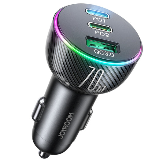 JOYROOM JR-CL26 70W 3-port USB+USB-C / Type-C Car Charger