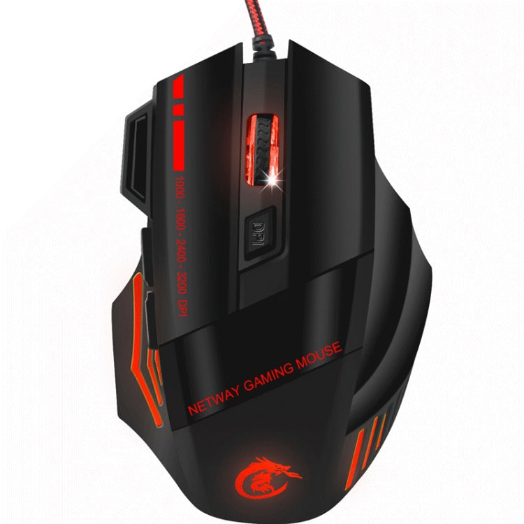 HXSJ A907 7 Keys Colorful Luminous 7D Wired Gaming Mouse My Store