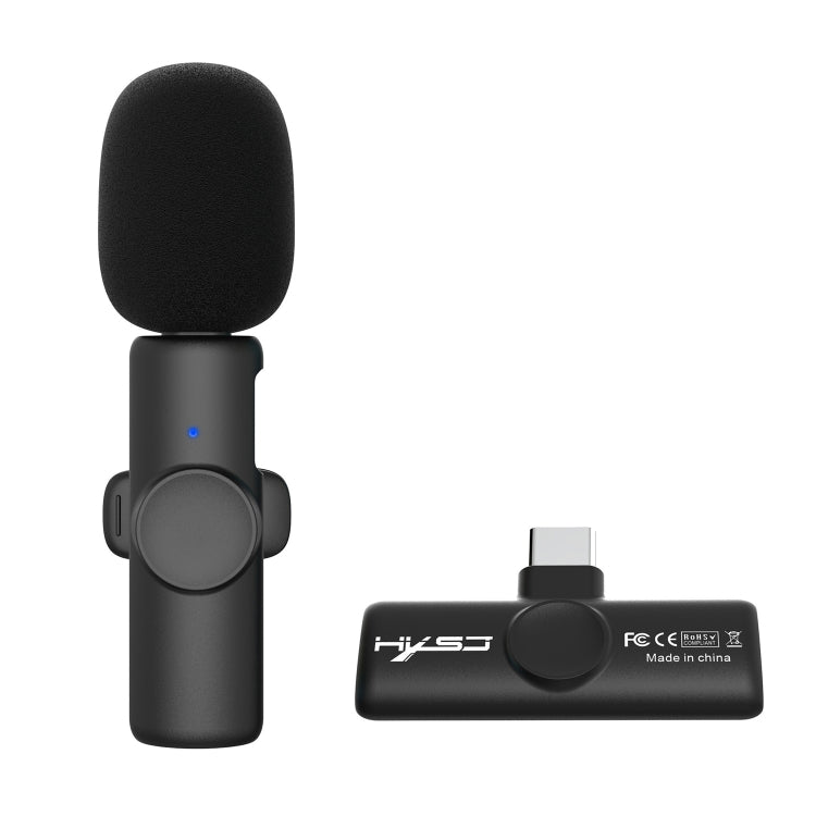 HXSJ F18 2.4G USB-C/Type-C Noise Reduction Lavalier Wireless Microphone