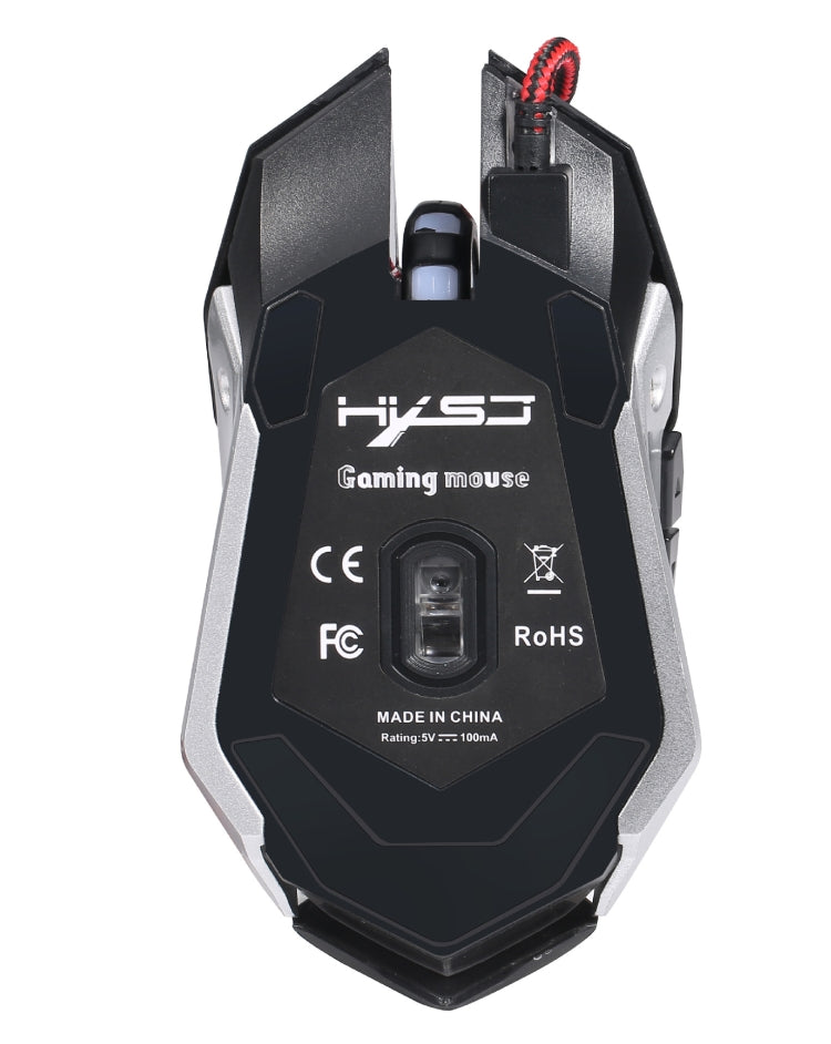 HXSJ S100 6 Keys Colorful Luminous Wired Gaming Mouse