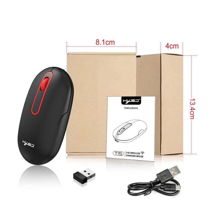 HXSJ T15 2.4GHz 4 Keys Wireless Mute Mouse My Store