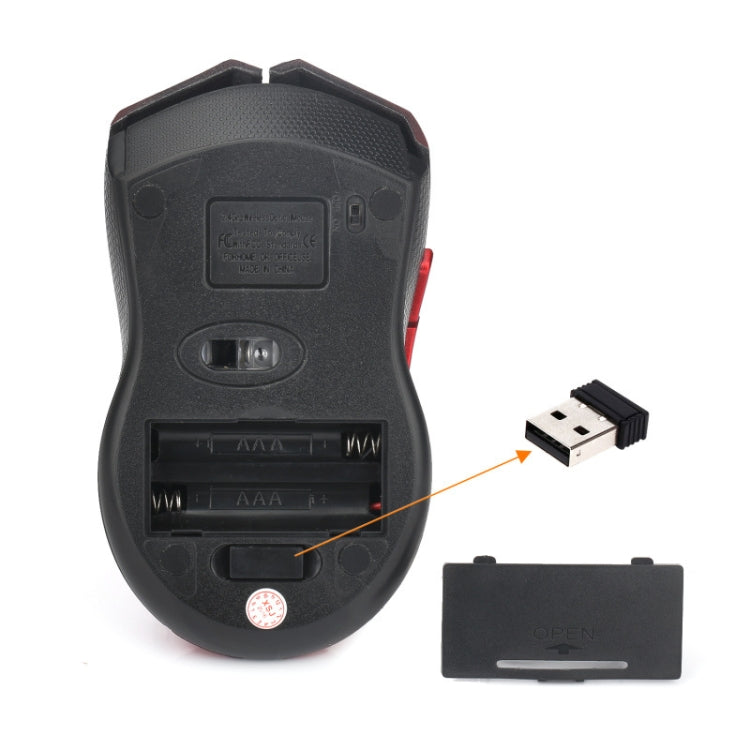 HXSJ X50 2.4G 6 Keys 1600DPI Three-speed Adjustable Wireless Mouse