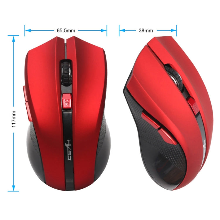 HXSJ X50 2.4G 6 Keys 1600DPI Three-speed Adjustable Wireless Mouse