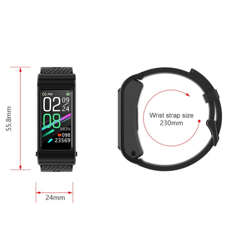 H21 1.14-inch Steel Band Detachable Smart Watch Support Temperature Measurement / Bluetooth Call / Voice control