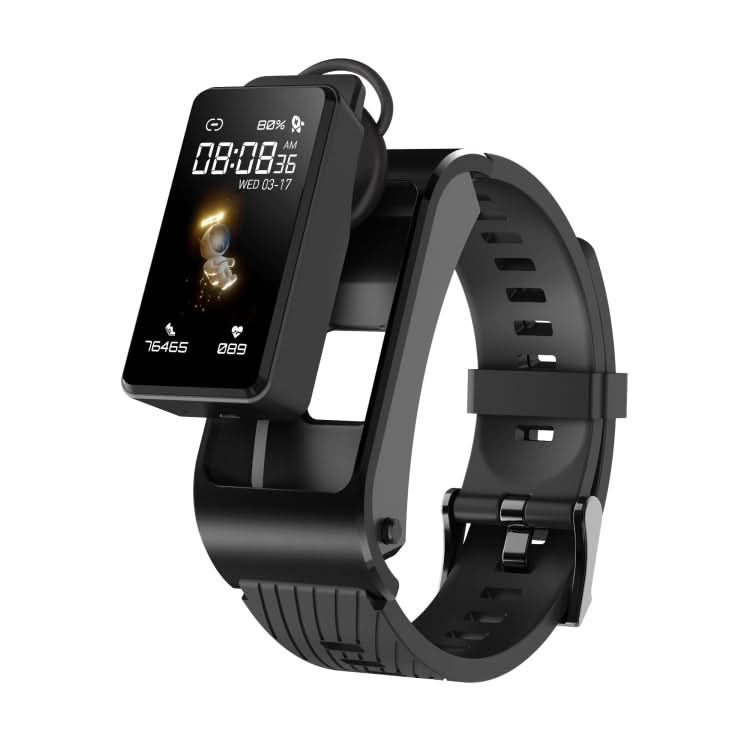 H21 1.14 inch Silicon Band Detachable Smart Watch Support Temperature Measurement / Bluetooth Call / Voice Control