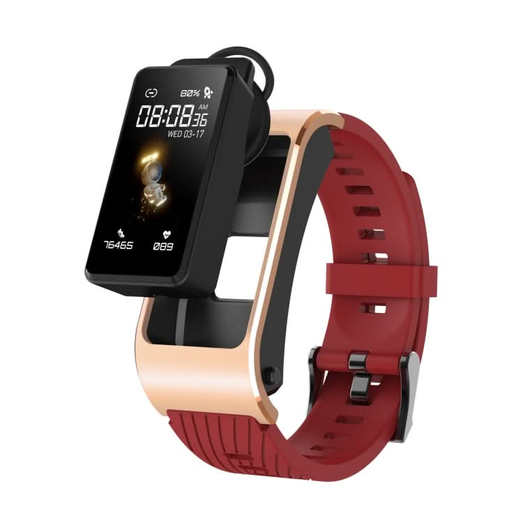 H21 1.14 inch Silicon Band Detachable Smart Watch Support Temperature Measurement / Bluetooth Call / Voice Control