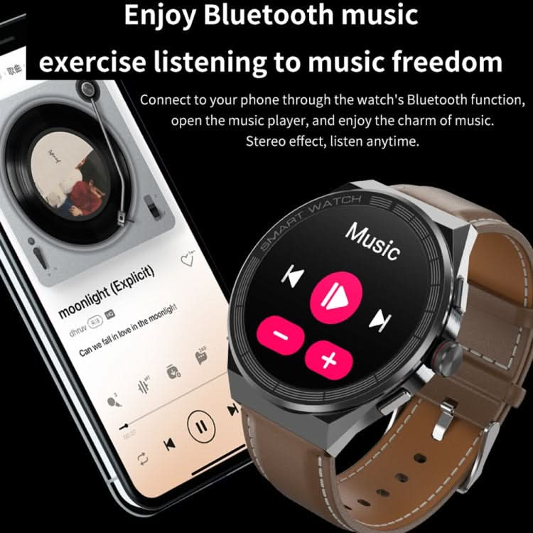 BM01 1.45 inch Steel Band IP68 Waterproof Smart Watch Support Bluetooth Call / NFC